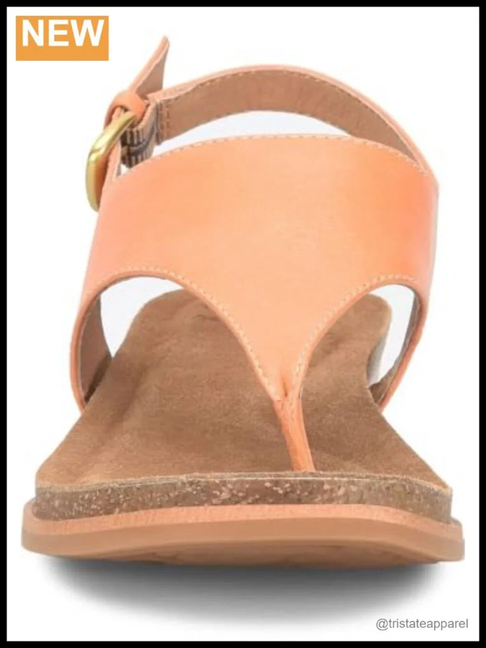 Italian Leather Slingback Wedge Sandals Cork Footbed Comfort